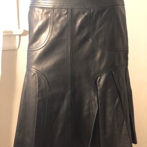 Black Leather Skirt